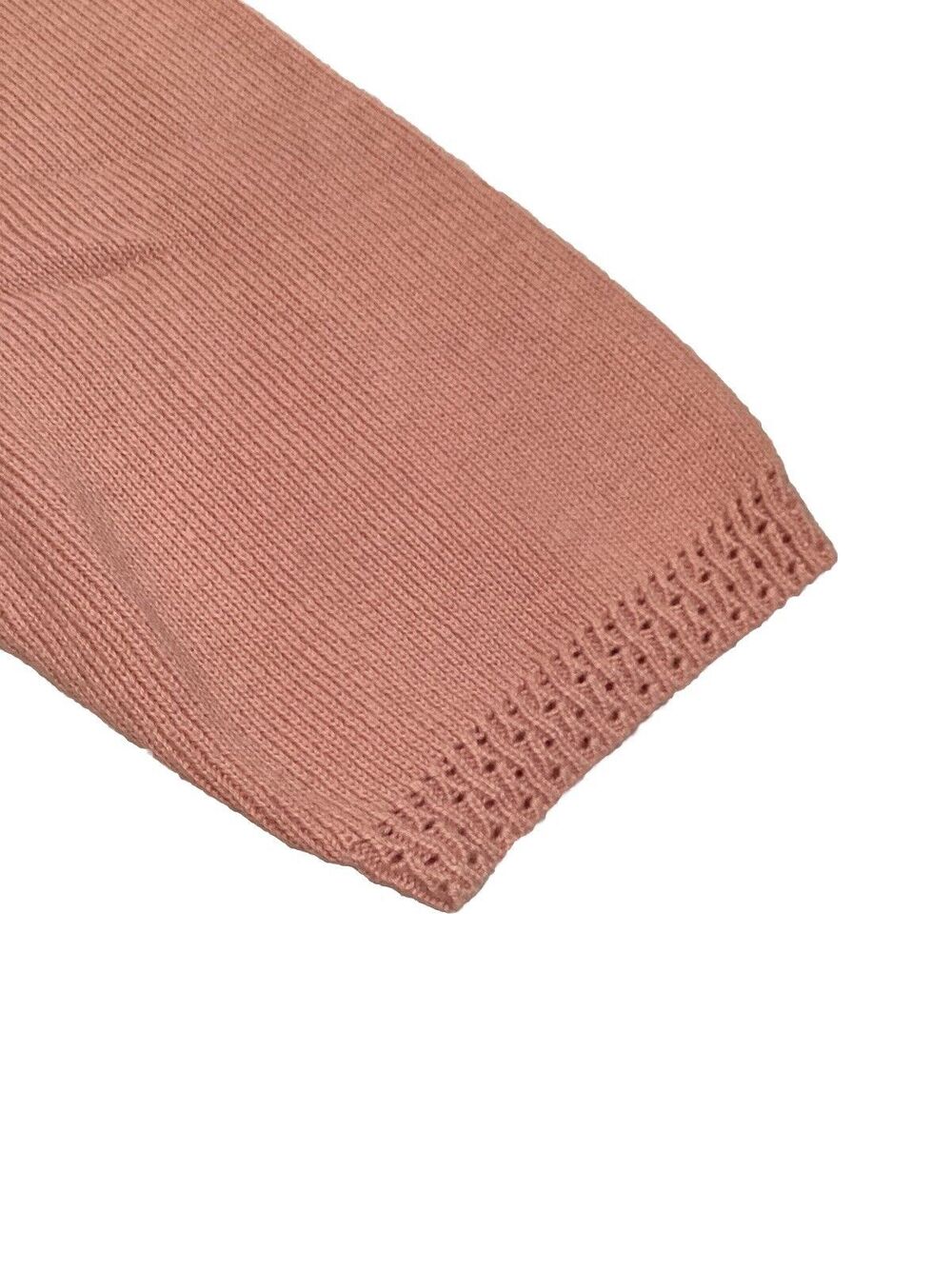 DRESSBARN True Pink Cotten Blend Delicate Pull Over Sweater 3/4 Sleeve Sz Small - Picture 8 of 11